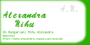 alexandra mihu business card